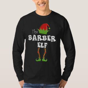 Camiseta Grupo de Natal da Família Pajama Barber Xmas Matan