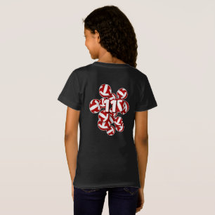 Camiseta grupo de nomes personalizados de atletas de volley