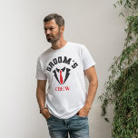Camiseta Grupo de Padrinhos de casamento da Tripulação do G<br><div class="desc">Pegue os membros da sua festa de casamento de camisetas personalizadas. Todos gostariam de ter sua própria camisa personalizada,  incluindo o melhor homem,  padrinhos de casamento,  contínuos padrinhos de casamento,  e a noiva e os presentes de noivos,  Padrinhos de casamento vestindo camisetas com design de gravata.</div>