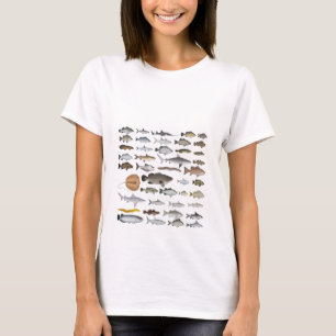 Camiseta Grupo de Peixes Águas frescas da Austrália