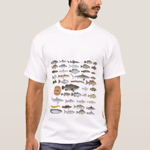 Camiseta Grupo de Peixes de Água Doce da Austrália