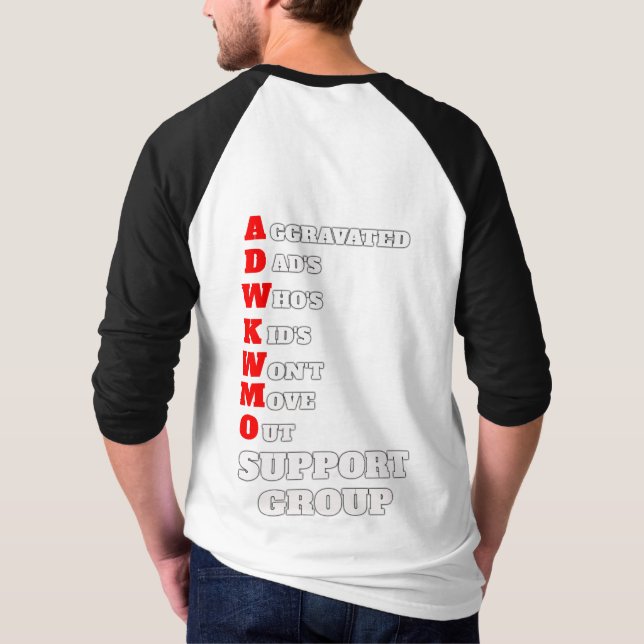 Camiseta Grupo de suporte A.D.W.K.W.M.O. (Verso)