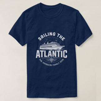 Camiseta Grupo de Viagem de Cruzeiro Atlântico Personalizad