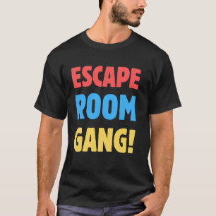 Camiseta Grupo Divertido de Gangue de Sala de Fuga! Ro de C
