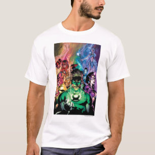 Camiseta Grupo do corpo da lanterna com cores