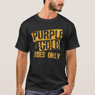 Camiseta Grupo do Dia de Jogo Purple Gold para Futebol de E