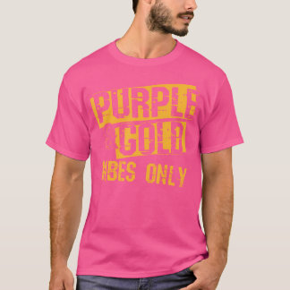 Camiseta Grupo Dourado De Jogo Roxo Para A Pegada No Segund