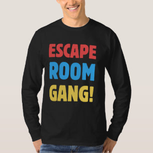 Camiseta Grupo Engraçado Fuga Sala de Fuga! Quebra-cabeça R
