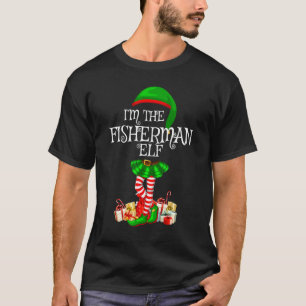 Camiseta Grupo Familiar Combinando Eu Sou O Elfo Pescador C