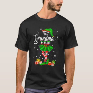 Camiseta Grupo Familiar Correspondente Sou a avó Elf Christ