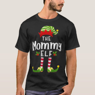 Camiseta Grupo Familiar de Festa de Natal da mamãe Elf Corr