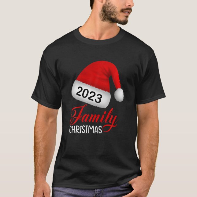 Camiseta Grupo Familiar de Natal Vinculando Pai Natal (Frente)