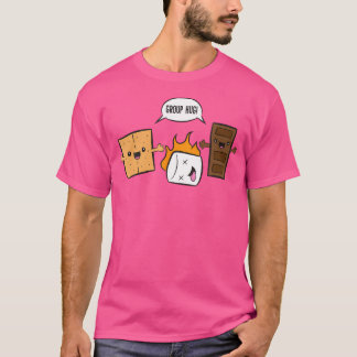 Camiseta Grupo Hug Camping Campfire Chocolate Marshmallow S
