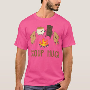 Camiseta Grupo Hug Funny Roast Marshmallow S'More Camping C