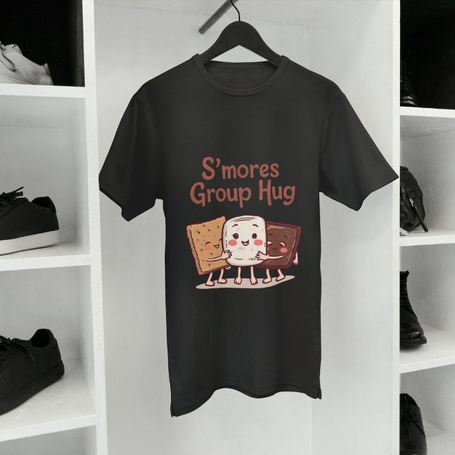 Camiseta Grupo Hug Funny Smore acampamento do marshmallow (Criador carregado)
