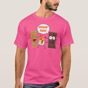 Camiseta Grupo Hug Smores Engraçado Campanha Chocolate Mars