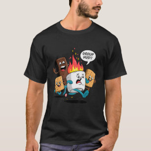 Camiseta Grupo Hug Smores Marshmallow Chocolate Boys Engraç