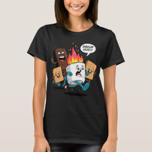 Camiseta Grupo Hug Smores Marshmallow Chocolate Boys Engraç