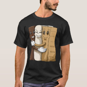 Camiseta Grupo Hug Smores Marshmallow Chocolate Camping S m