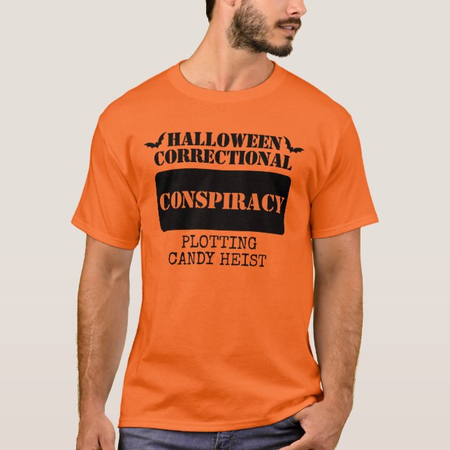 Camiseta Grupo Inimigo Corretivo do Halloween Personalizado (Frente)