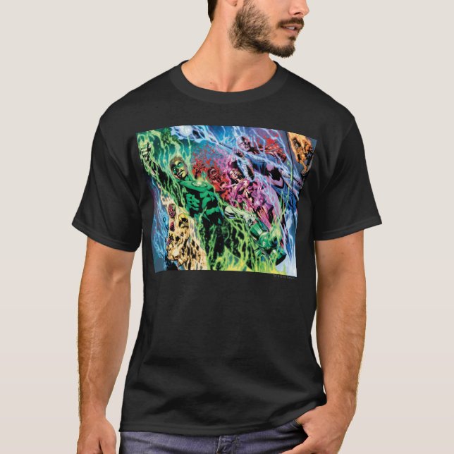 Camiseta Grupo Lanterna Verde - Cor (Frente)
