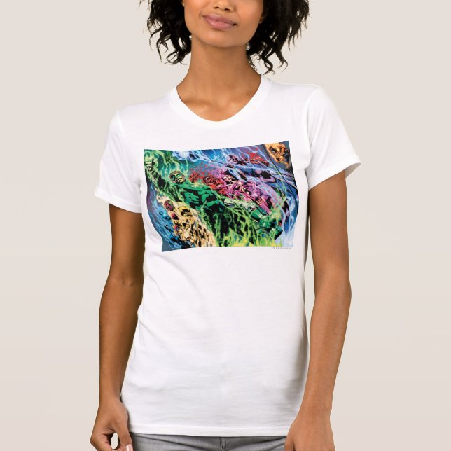 Camiseta Grupo Lanterna Verde - Cor (Frente)
