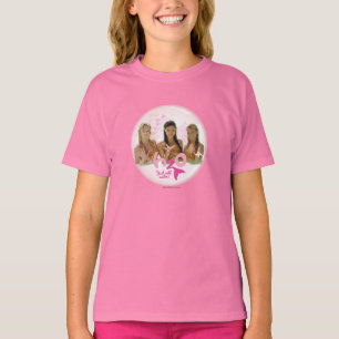 Camiseta Grupo na bolha cor-de-rosa