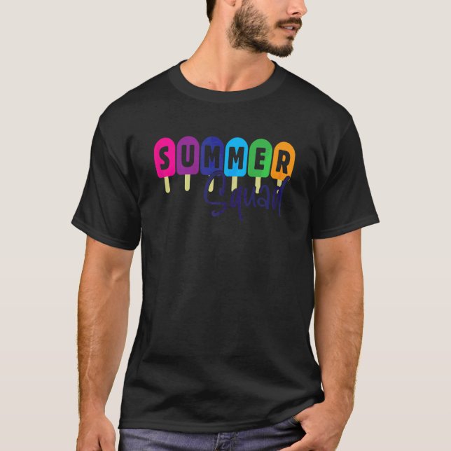 Camiseta Grupo Ou Família De Esquadrão De Verão (Frente)