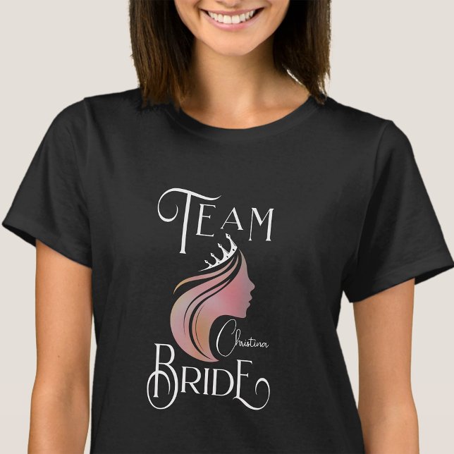 Camiseta Grupo Personalizado Noiva Bachelorette Festa Hen (Criador carregado)