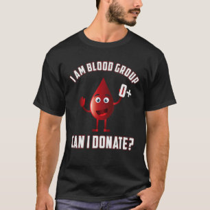 Camiseta Grupo Sanguíneo 0 Dádiva Positiva Dia de Doação Sa