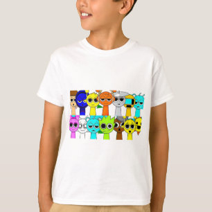Camiseta Grupo Sprunki!   Simon Oren Funbot Pinki Wenda
