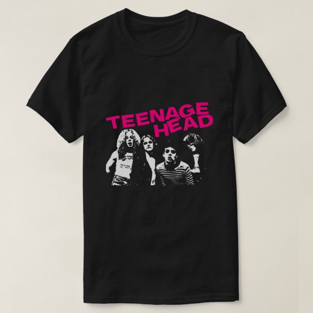 Camiseta Grupo Teenage Head (Rosa) (Frente do Design)