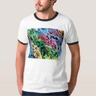 Camiseta Grupo verde da lanterna - cor