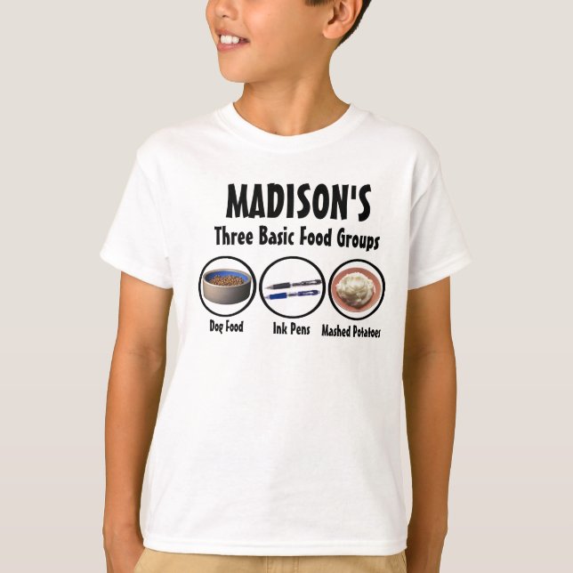 Camiseta Grupos de comida de Madison (Frente)