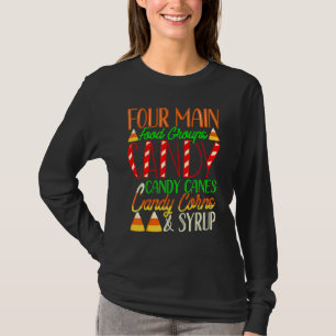 Camiseta Grupos de Comida Engraçados Duende Milho Doce Pija