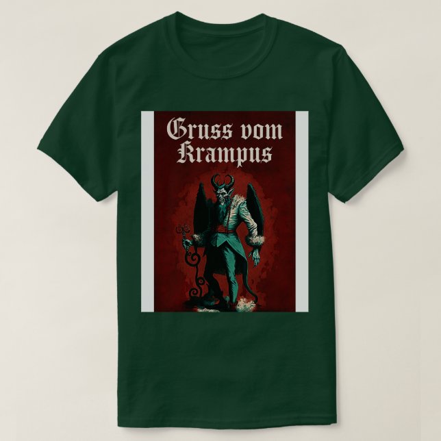 Camiseta Gruss Vom Krampus (Frente do Design)