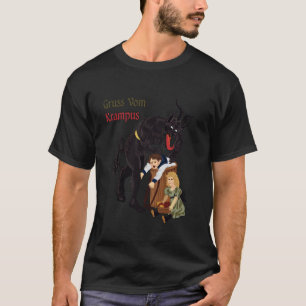 Camiseta Gruss Vom Krampus, Demônio de Natal Germânico