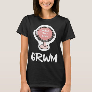 Camiseta GRWM Prepare-se comigo, Vlogger Influencer Self Lo