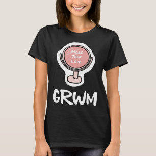 Camiseta GRWM Prepare-se comigo, Vlogger Influencer Self Lo
