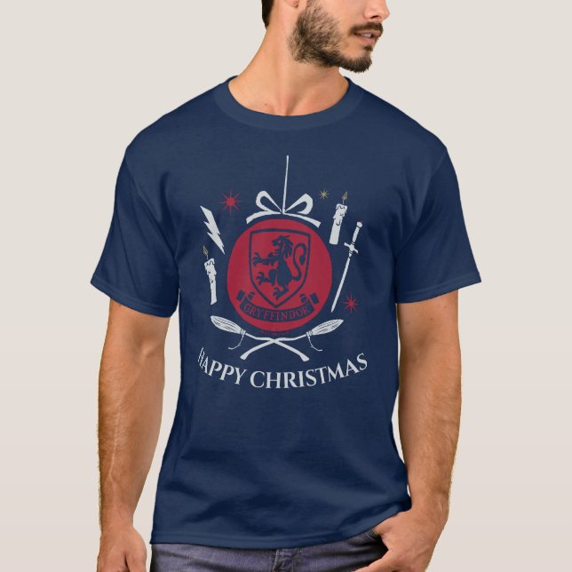 Camiseta GRYFFINDOR™ Enfeite de Natal Gráfico (Frente)