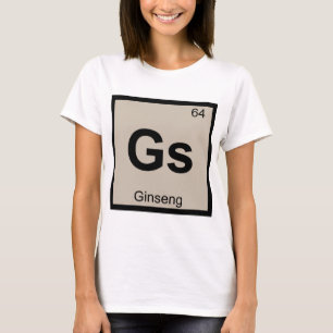 Camiseta Gs - Símbolo de Mesa Periódica de Química de Gi