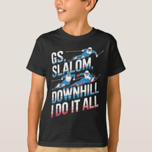 Camiseta Gs Slalom Descida Eu Faço Tudo Esqui Alpino