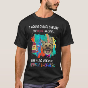 Camiseta GSD052 - Uma Mulher Não Pode Sobreviver Apenas Ao