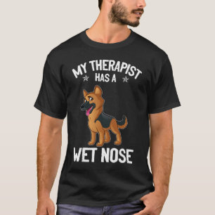 Camiseta GSD064 - O Meu Terapêutico Tem Um Nariz Molhado