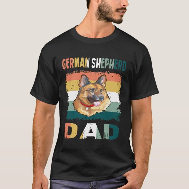 Camiseta GSD070 - Pai do German shepherd (Frente)