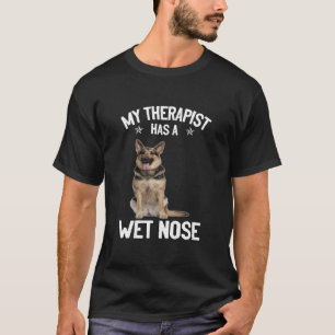 Camiseta GSD075 - O Meu Terapêutico Tem Um Nariz Molhado