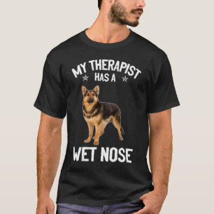 Camiseta GSD088 - O Meu Terapêutico Tem Um Nariz Molhado