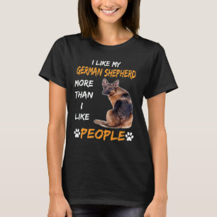 Camiseta GSD116 - Eu Gosto Mais Do Meu German shepherd Do Q