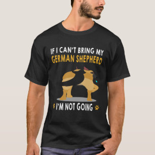 Camiseta GSD122 - Se eu não puder trazer meu German shepher