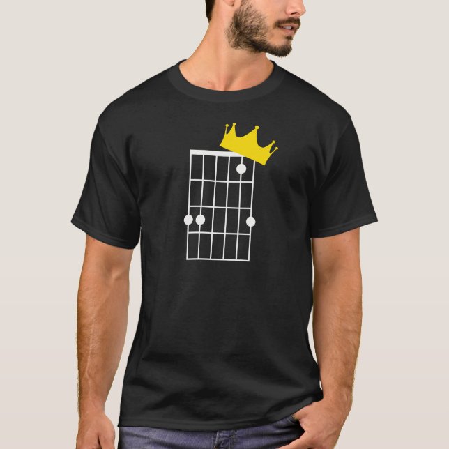 Camiseta Gsus Crown (Jesus Cristo É Rei) Guitarra Chord Chr (Frente)